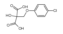 2-((4-chlorophenoxy)methyl)-2-hydroxymalonic acid结构式