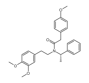 N-[2-(3,4-dimethoxyphenyl)ethyl]-N-[1-((1S)-phenyl)ethyl]-2-(4-methoxyphenyl)acetamide Structure