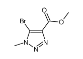 1-甲基-5-溴-1H-1,2,3-三唑-4-甲酸甲酯结构式