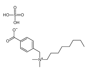 (4-carboxyphenyl)methyl-dimethyl-octylazanium,hydrogen sulfate Structure