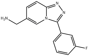 [3-(3-Fluorophenyl)-[1,2,4]triazolo[4,3-a]pyridin-6-yl]methanamine Structure