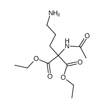 diethyl 2-acetamido-2-(3-aminopropyl)malonate结构式