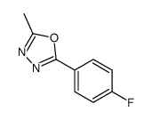 2-(4-fluorophenyl)-5-methyl-1,3,4-oxadiazole结构式