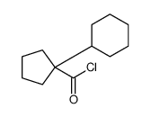Cyclopentanecarbonyl chloride, 1-cyclohexyl- (9CI)结构式