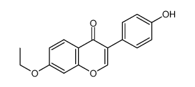 7-ethoxy-3-(4-hydroxyphenyl)chromen-4-one Structure