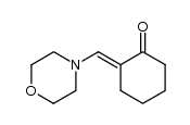 (E)-2-(1-morpholinyl)methylenecyclohexanone结构式