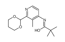 N-[2-(1,3-dioxan-2-yl)-3-methylpyridin-4-yl]-2,2-dimethylpropanamide结构式