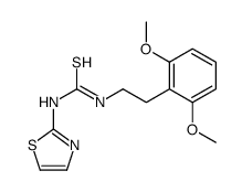 1-[2-(2,6-dimethoxyphenyl)ethyl]-3-(1,3-thiazol-2-yl)thiourea结构式