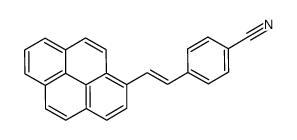 4-(2-pyren-1-ylethenyl)benzonitrile Structure