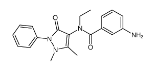 3-amino-N-(1,5-dimethyl-3-oxo-2-phenylpyrazol-4-yl)-N-ethylbenzamide Structure