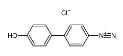 4'-hydroxy-biphenyl-4-diazonium , chloride Structure