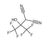 (Hydroxy-bis-trifluormethyl-methyl)-malononitril Structure
