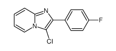 2-(4-fluorophenyl)-3-chloroimidazo(1,2-a)pyridine结构式