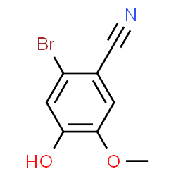 2-BROMO-4-HYDROXY-5-METHOXY-BENZONITRILE Structure