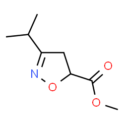 5-Isoxazolecarboxylicacid,4,5-dihydro-3-(1-methylethyl)-,methylester(9CI)结构式