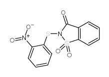 N-(2-NITROPHENYLTHIO)SACCHARIN结构式