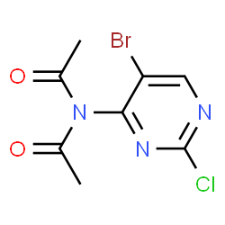 N-acetyl-N-(5-bromo-2-chloropyrimidin-4-yl)acetamide Structure