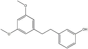 3,5-Dimethoxy-3'-hydroxybibenzyl Structure