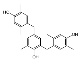 2,4-bis[(4-hydroxy-2,5-dimethylphenyl)methyl]-6-methylphenol结构式
