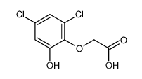 2-(2,4-dichloro-6-hydroxyphenoxy)acetic acid结构式