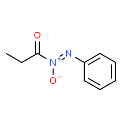 Diazene,(1-oxopropyl)phenyl-,2-oxide (9CI) structure
