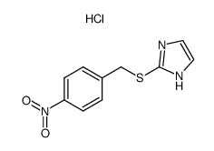 2-(4-Nitro-benzylsulfanyl)-1H-imidazole; hydrochloride Structure