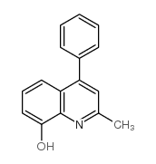 2-甲基-4-苯基-8-羟基喹啉结构式