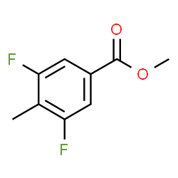 Methyl 3,5-difluoro-4-methylbenzoate结构式