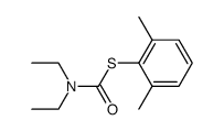 2,6-Dimethylphenyl-N,N-diethylthiocarbamat Structure