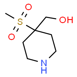 4-(Methylsulfonyl)piperidine-4-methanol Structure