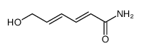 6-hydroxyhexa-2,4-dienamide Structure