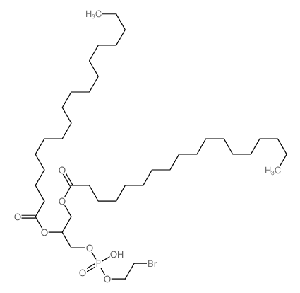 2-bromoethoxy-(2,3-dioctadecanoyloxypropoxy)phosphinic acid Structure