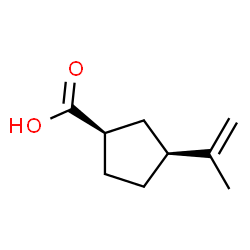 Cyclopentanecarboxylic acid, 3-(1-methylethenyl)-, cis- (9CI) picture