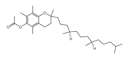 dl-α-tocopheryl acetate结构式