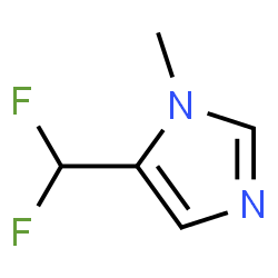 1H-Imidazole,5-(difluoromethyl)-1-methyl-(9CI)结构式