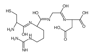 (2S)-2-[[2-[[(2S)-2-[[(2R)-2-amino-3-sulfanylpropanoyl]amino]-5-(diaminomethylideneamino)pentanoyl]amino]acetyl]amino]butanedioic acid结构式