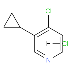 4-Chloro-3-cyclopropylpyridine hydrochloride Structure