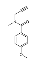 4-methoxy-N-methyl-N-prop-2-ynylbenzamide结构式