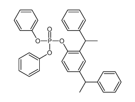 [2,4-bis(1-phenylethyl)phenyl] diphenyl phosphate Structure