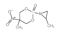 5-methyl-2-(2-methylaziridin-1-yl)-5-nitro-1,3-dioxa-2$l^C7H13N2O5P-phosphacyclohexane 2-oxide Structure