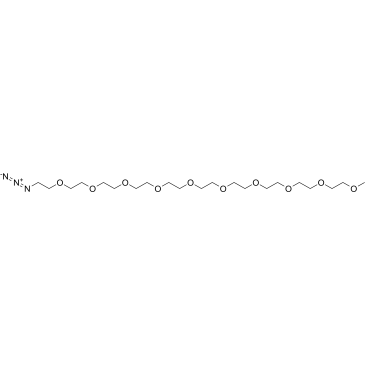 m-PEG10-azide结构式