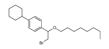 [α-(Bromomethyl)-p-cyclohexylbenzyl]octyl ether Structure
