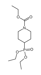 Piperidine-1-carboxylic acid, 4-diethoxyphosphoryl ethyl ester结构式