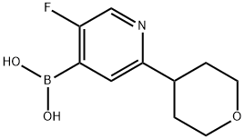 5-Fluoro-2-(oxan-4-yl)pyridine-4-boronic acid图片