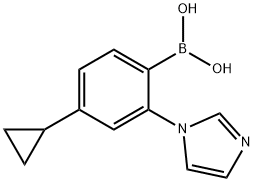 4-Cyclopropyl-2-(1H-imidazol-1-yl)phenylboronic acid图片