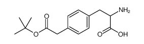 (S)-2-氨基-3-(4-(2-叔丁氧基-2-氧代乙基)苯基)丙酸结构式