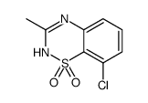 8-CHLORO-3-METHYL-2H-BENZO[E][1,2,4]THIADIAZINE 1,1-DIOXIDE Structure