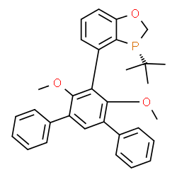 (R)-3-叔丁基-4-(4',6'-二甲氧基-5'-[1,1':3',1''-三联苯])-2,3-二氢-1,3-苯并氧磷杂环结构式