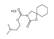 2-(dimethylamino)ethyl 2-oxo-1-oxa-3-azaspiro[4.5]decane-3-carboxylate,hydrochloride Structure