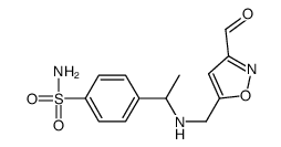 N-[1-[4-(aminosulphonyl)phenyl]ethyl]-5-methylisoxazole-3-carboxamide structure